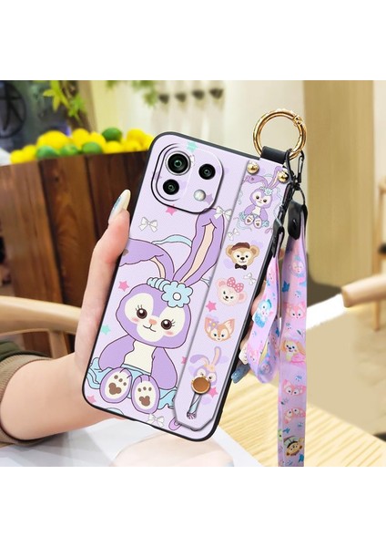 Telefon Kılıfı Xiaomi Mi 11 Lite Kordon Bileklikli Karikatür Telefon Kılıfı (Yurt Dışından)