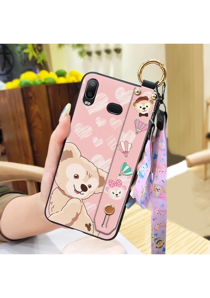 Telefon Kılıfı Samsung Galaxy A6S Bileklikli Karikatür Telefon Kılıfı (Yurt Dışından)