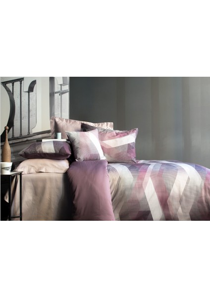 Issimo Home Pamuksaten Dijital Baskı Çift Kişilik Nevresim Takımı Helix