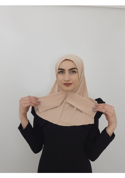 Cıtcıtlı Hazır Eşarp Şal Hijap Ten Renk