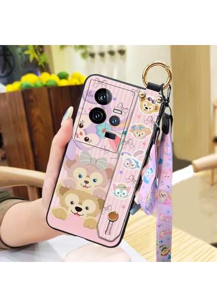 Telefon Kılıfı Vivo Iqoo 11 Kordon Bileklikli Karikatür Telefon Kılıfı (Yurt Dışından)