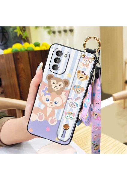 Telefon Kılıfı Motorola Moto G51 5g Bileklikli Karikatür Telefon Kılıfı (Yurt Dışından)