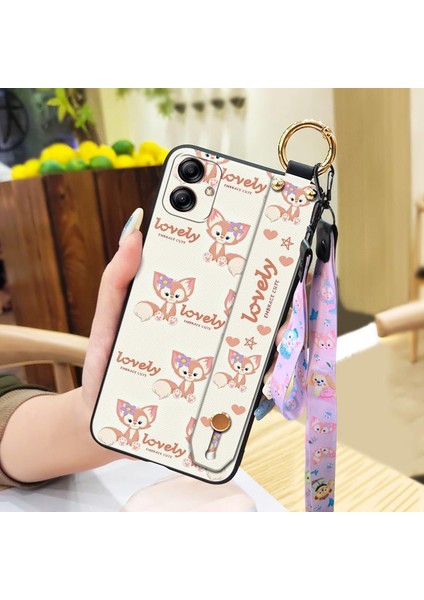 Telefon Kılıfı Samsung Galaxy A04E/F04/M04 Kordon Bileklikli Karikatür Telefon Kılıfı (Yurt Dışından)