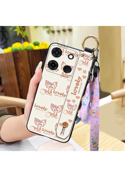 Telefon Kılıfı Infinix Smart 7 India Kordon Bileklikli Karikatür Telefon Kılıfı (Yurt Dışından)