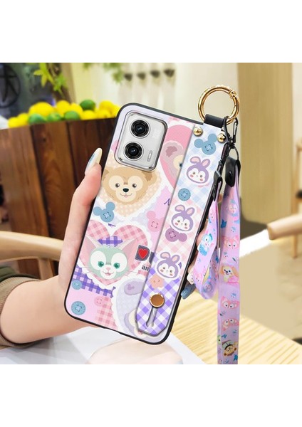 Telefon Kılıfı Motorola Moto G 5g 2023 Kordon Bileklikli Karikatür Telefon Kılıfı (Yurt Dışından)