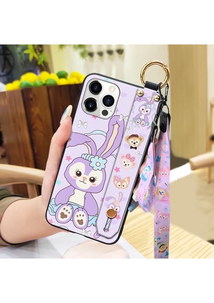 Telefon Kılıfı iphone 13 Pro Kordon Bileklikli Karikatür Telefon Kılıfı (Yurt Dışından)