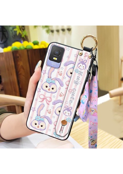 Telefon Kılıfı Tcl 403 Kordon Bileklikli Karikatür Telefon Kılıfı (Yurt Dışından)