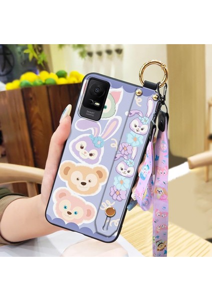 Telefon Kılıfı Tcl Ion x Kordon Bileklikli Karikatür Telefon Kılıfı (Yurt Dışından)