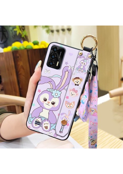 Telefon Kılıfı Oukitel C31 Kordon Bileklikli Karikatür Telefon Kılıfı (Yurt Dışından)