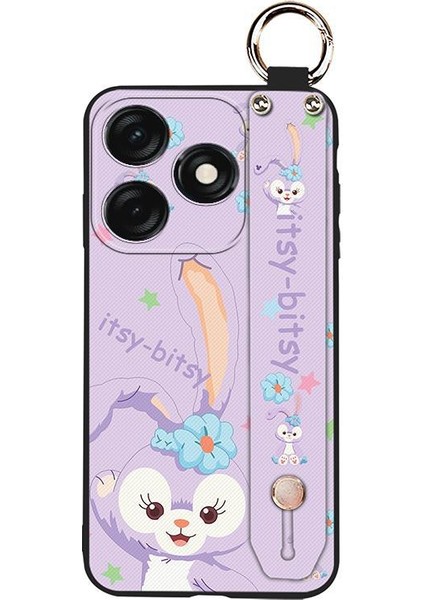 Telefon Kılıfı Tecno Spark 10C Kordon Bileklikli Karikatür Telefon Kılıfı (Yurt Dışından)