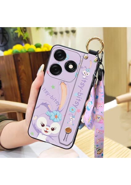 Telefon Kılıfı Tecno Spark 10C Kordon Bileklikli Karikatür Telefon Kılıfı (Yurt Dışından) fiyatları