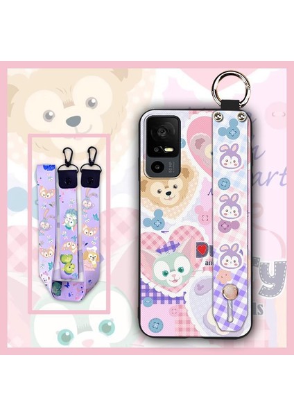 Telefon Kılıfı Tcl 40R/AQUOS V6 5g Kordon Bileklikli Karikatür Telefon Kılıfı (Yurt Dışından)