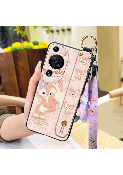 Telefon Kılıfı Huawei P60 Art Kordon Bileklikli Karikatür Telefon Kılıfı (Yurt Dışından)