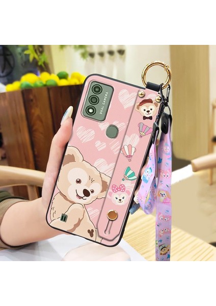 Telefon Kılıfı Wiko Voix Kordon Bileklikli Karikatür Telefon Kılıfı (Yurt Dışından)