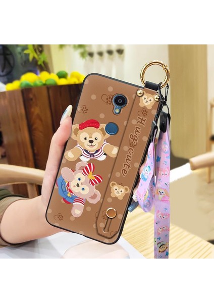 Telefon Kılıfı Sharp Rouvo V Kordon Bileklikli Karikatür Telefon Kılıfı (Yurt Dışından)