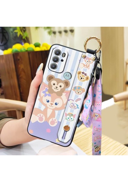Telefon Kılıfı Motorola Moto G60S Bileklikli Karikatür Telefon Kılıfı (Yurt Dışından)