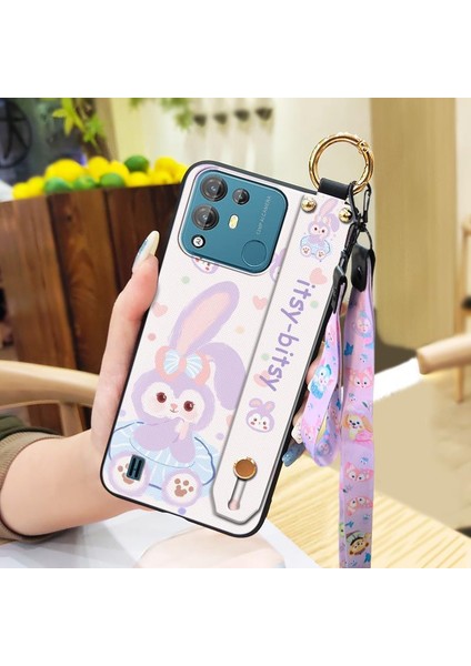 Telefon Kılıfı Blackview A55 Pro Kordon Bileklikli Karikatür Telefon Kılıfı (Yurt Dışından)