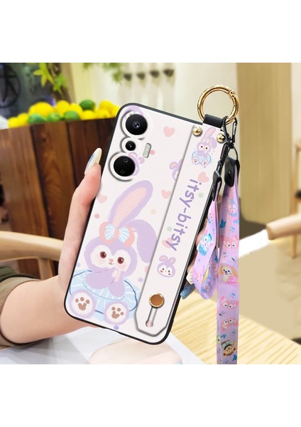 Telefon Kılıfı Infinix Hot 20S Kordon Bileklikli Karikatür Telefon Kılıfı (Yurt Dışından)