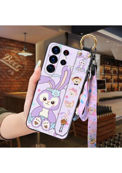 Telefon Kılıfı Samsung Galaxy S23 Ultra Kordon Bileklikli Karikatür Telefon Kılıfı (Yurt Dışından)