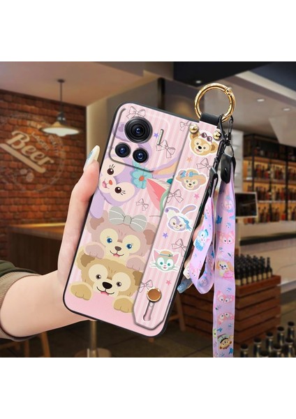 Telefon Kılıfı Motorola Moto X30 PRO/EDGE30 Ultra Kordon Bileklikli Karikatür Telefon Kılıfı (Yurt Dışından)