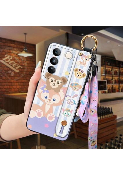 Telefon Kılıfı Vivo S16/S16 Pro Kordon Bileklikli Karikatür Telefon Kılıfı (Yurt Dışından)