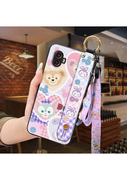 Telefon Kılıfı Samsung Galaxy Xcover 6 Pro Kordon Bileklikli Karikatür Telefon Kılıfı (Yurt Dışından)
