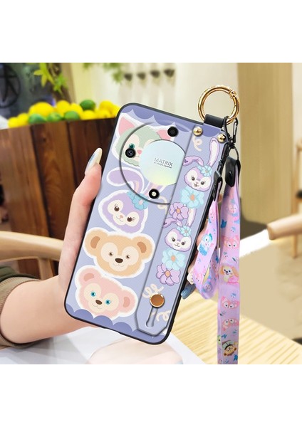 Telefon Kılıfı Huawei Honor X9A 5G/Magic 5 Lite Kordon Bileklikli Karikatür Telefon Kılıfı (Yurt Dışından)