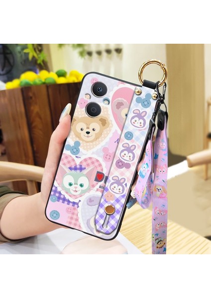Telefon Kılıfı Oppo Reno 8 Lite 5g/reno 8z 5G/F21S Pro 5g Kordon Bileklikli Karikatür Telefon Kılıfı (Yurt Dışından)