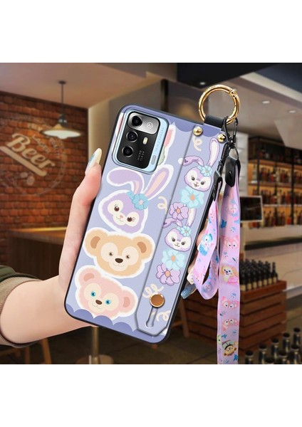 Telefon Kılıfı Zte A72 5g Kordon Bileklikli Karikatür Telefon Kılıfı (Yurt Dışından)