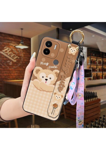 Telefon Kılıfı Xiaomi Redmi A1 Plus Kordon Bileklikli Karikatür Telefon Kılıfı (Yurt Dışından)