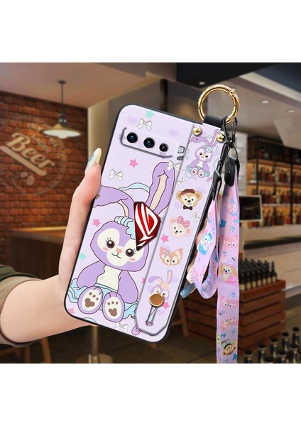 Telefon Kılıfı Asus Rog Phone3 Kordon Bileklikli Karikatür Telefon Kılıfı (Yurt Dışından)