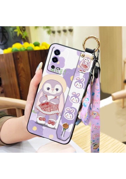 Telefon Kılıfı Oppo A55 4g Kordon Bileklikli Karikatür Telefon Kılıfı (Yurt Dışından)