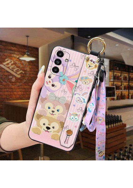 Telefon Kılıfı Samsung Galaxy A14 Kordon Bileklikli Karikatür Telefon Kılıfı (Yurt Dışından)