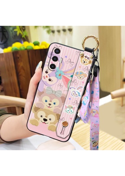 Telefon Kılıfı Tecno Pova 3 Kordon Bileklikli Karikatür Telefon Kılıfı (Yurt Dışından)