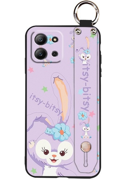 Telefon Kılıfı Infinix Hot 11 2022 Kordon Bileklikli Karikatür Telefon Kılıfı (Yurt Dışından)