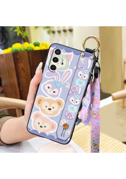 Telefon Kılıfı Tecno Pova 3 Kordon Bileklikli Karikatür Telefon Kılıfı (Yurt Dışından)