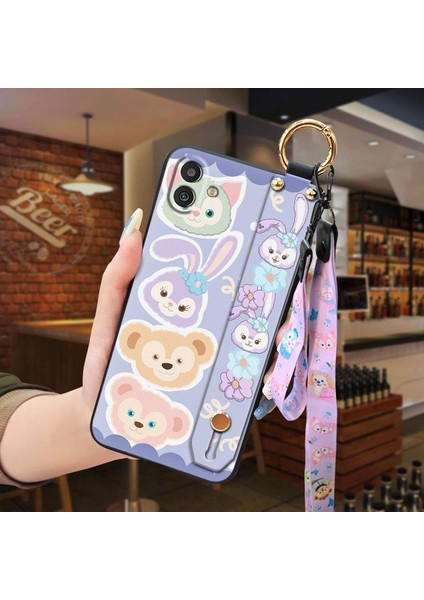 Telefon Kılıfı Samsung Galaxy M13 5g Kordon Bileklikli Karikatür Telefon Kılıfı (Yurt Dışından)