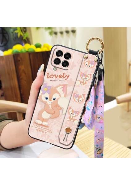 Telefon Kılıfı Samsung Galaxy M33 5g Kordon Bileklikli Karikatür Telefon Kılıfı (Yurt Dışından)