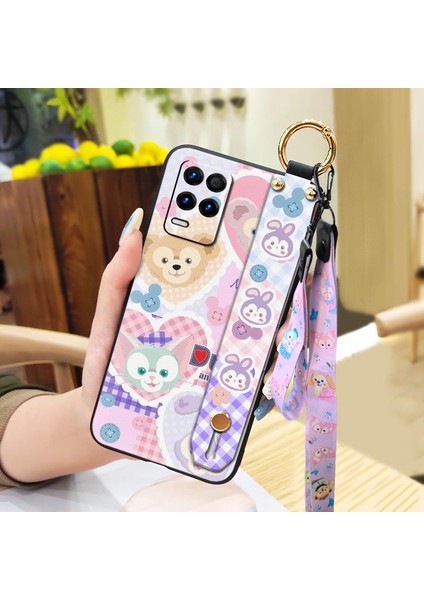 Telefon Kılıfı Oppo Realme 8s 5g/oppo K9X Kordon Bileklikli Karikatür Telefon Kılıfı (Yurt Dışından)