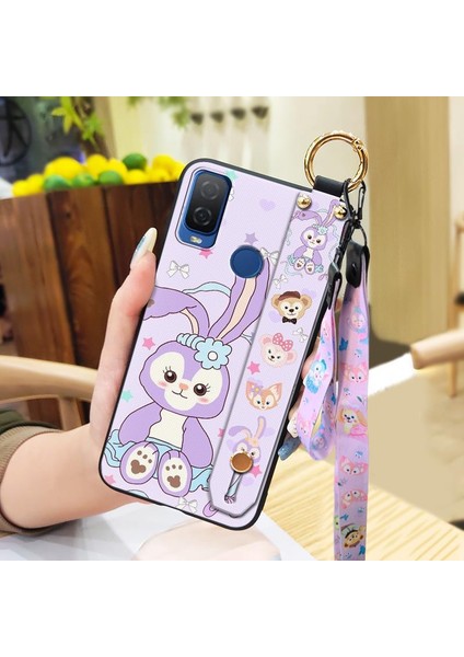 Telefon Kılıfı Tcl 304 Kordon Bileklikli Karikatür Telefon Kılıfı (Yurt Dışından)