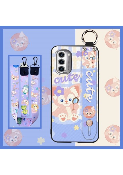 Telefon Kılıfı Motorola Moto G52J 5g Kordon Bileklikli Karikatür Telefon Kılıfı (Yurt Dışından)