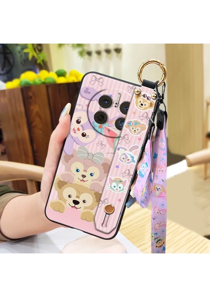 Telefon Kılıfı Huawei Mate 50 Pro Kordon Bileklikli Karikatür Telefon Kılıfı (Yurt Dışından)