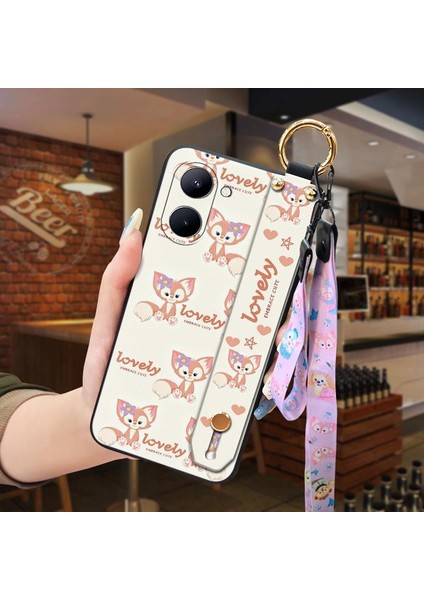 Telefon Kılıfı Oppo Realme C33 Kordon Bileklikli Karikatür Telefon Kılıfı (Yurt Dışından)