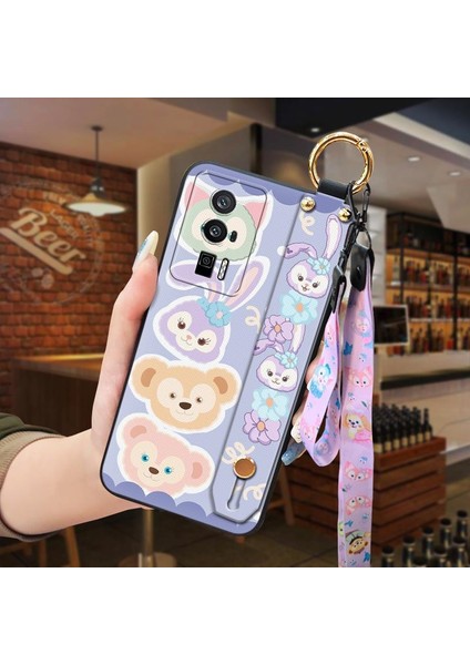 Telefon Kılıfı Xiaomi Redmi K60/K60 Pro Kordon Bileklikli Karikatür Telefon Kılıfı (Yurt Dışından)