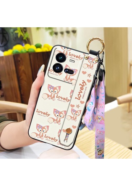 Telefon Kılıfı Vivo Iqoo 10 Pro Kordon Bileklikli Karikatür Telefon Kılıfı (Yurt Dışından)