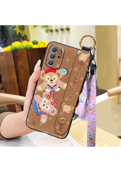 Telefon Kılıfı Motorola Moto G60S Bileklikli Karikatür Telefon Kılıfı (Yurt Dışından)