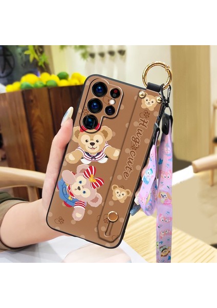 Telefon Kılıfı Samsung Galaxy S22 Ultra Bileklikli Karikatür Telefon Kılıfı (Yurt Dışından)