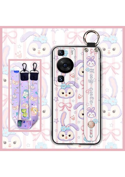 Telefon Kılıfı Huawei P60/P60 Pro Kordon Bileklikli Karikatür Telefon Kılıfı (Yurt Dışından)