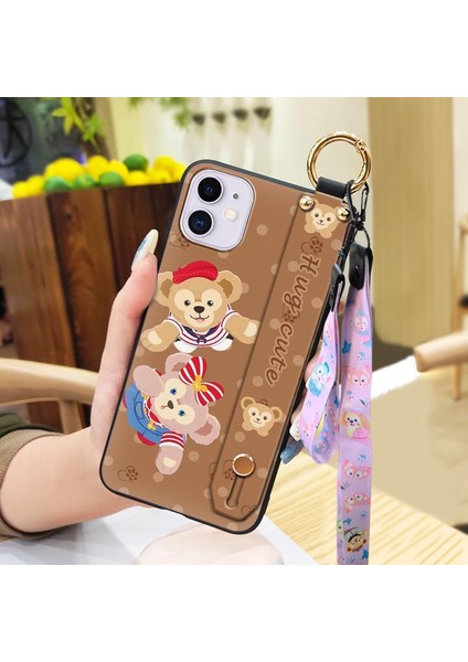 Telefon Kılıfı iphone 12/ Pro Bileklikli Karikatür Telefon Kılıfı (Yurt Dışından)