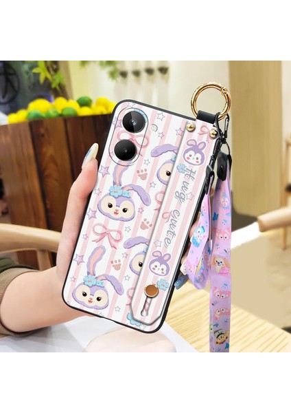 Telefon Kılıfı Oppo Realme 10 4g Kordon Bileklikli Karikatür Telefon Kılıfı (Yurt Dışından)